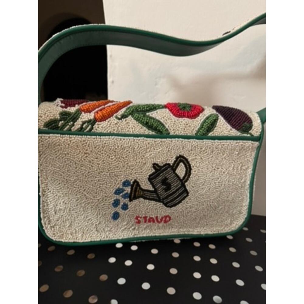 STAUD Tommy Beaded Crudite Vegetable Print Bag - Picture 2 of 6